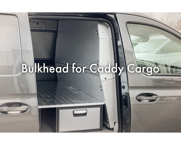 Collision safe bulkhead for Caddy Cargo